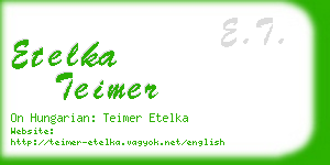 etelka teimer business card